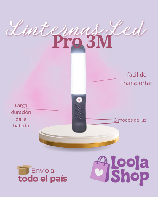 Linternas Led Recargables Reflector 3 M