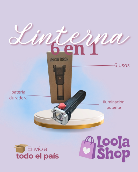 Linterna Multiuso 6 en 1